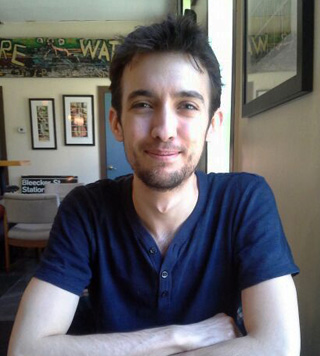 Photo of Ethan Poole at Cafe Evolution in Florence, Mass.